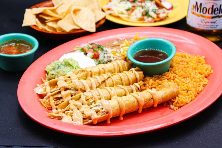 Chicken Flautas Combo at jalapenos