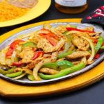 Chicken Fajitas with red and green bell peppers